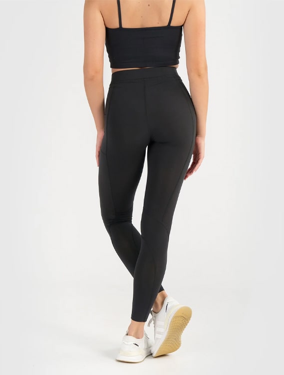 Core Trainer - Core Trainer Squat Proof Rider Tights - Black Squat Proof Compression Leggings
