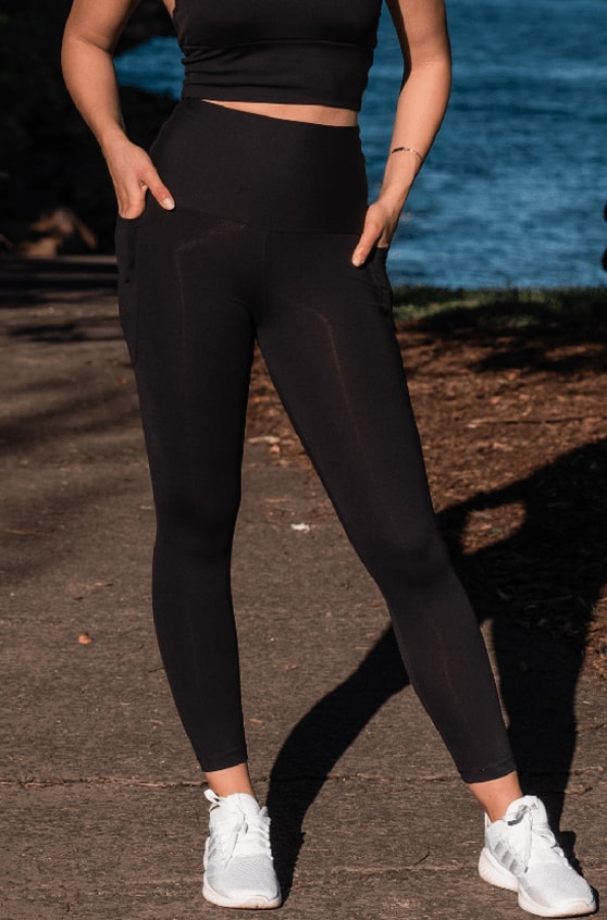 RunFaster - High Waist 7-8 Black Squat Proof Leggings RunFaster - High Waist 7-8 Black Squat Proof Leggings