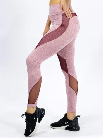 Neo Noir - Red Agile Mesh Leggings