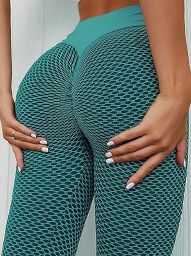 Signature Range Forest Green Mesh Leggings