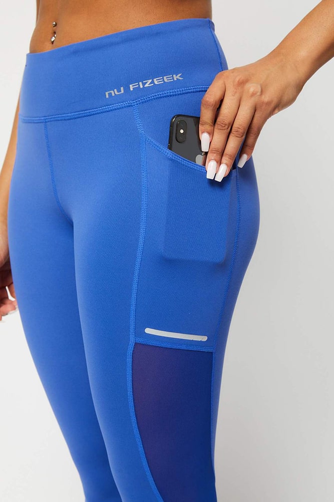 Blue Mesh Leggings from Nu Fizeek - Modish Leggings - Blue