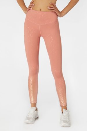 Shiny Orange Leggings from L'Urv - Shimmering Sky Legging - Melon
