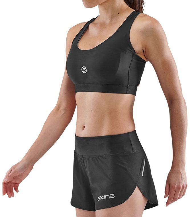 Skins Compression - Skins Series 3 - Women's Active Bra - Black - Side