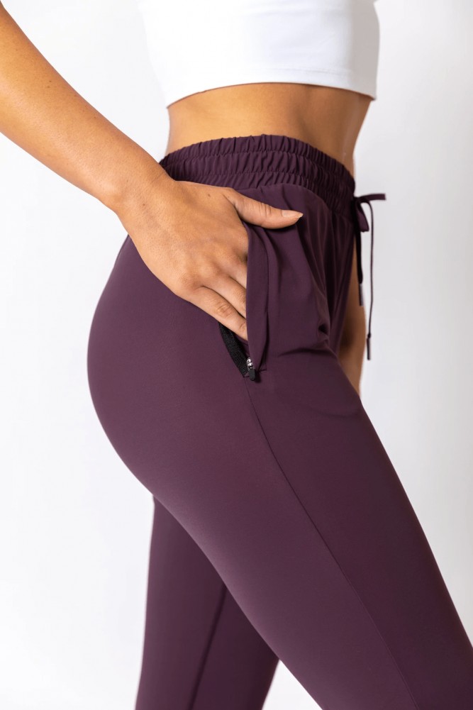 Deezi Active - Active Training Pants Purple - 4 Skinny Track Pants - Deezi Active - Active Training Pants Purple