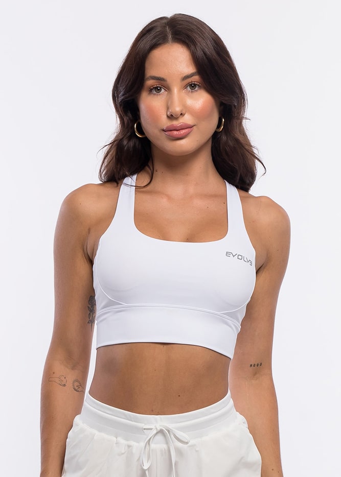 Evolve Apparel - Vital Sports Bra - White Evolve Apparel - Vital Sports Bra - White