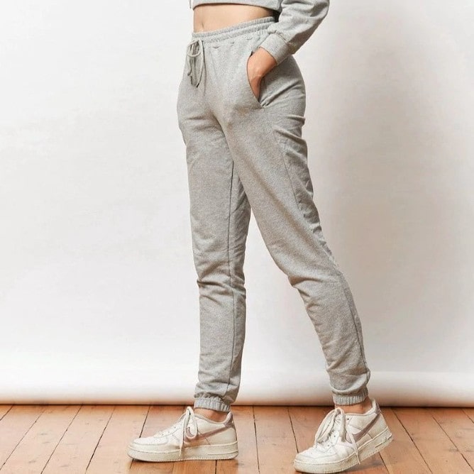 tops girls fleece track pants GIRLS FLEECE TRACK PANTS - Grey Tracksuit Pants - Lava Tribe